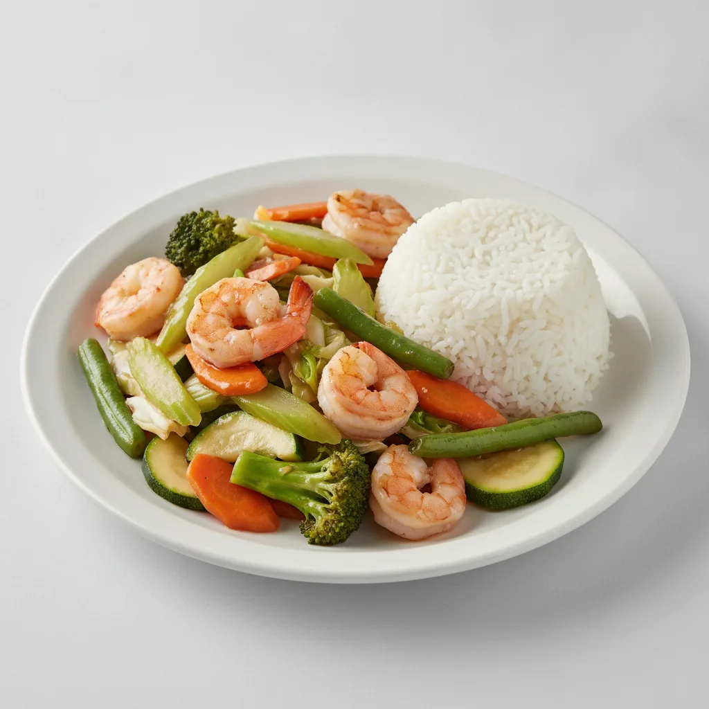 Mixed Vegetable Entree with Shrimp Mixed Vegetable Entree with Shrimp
