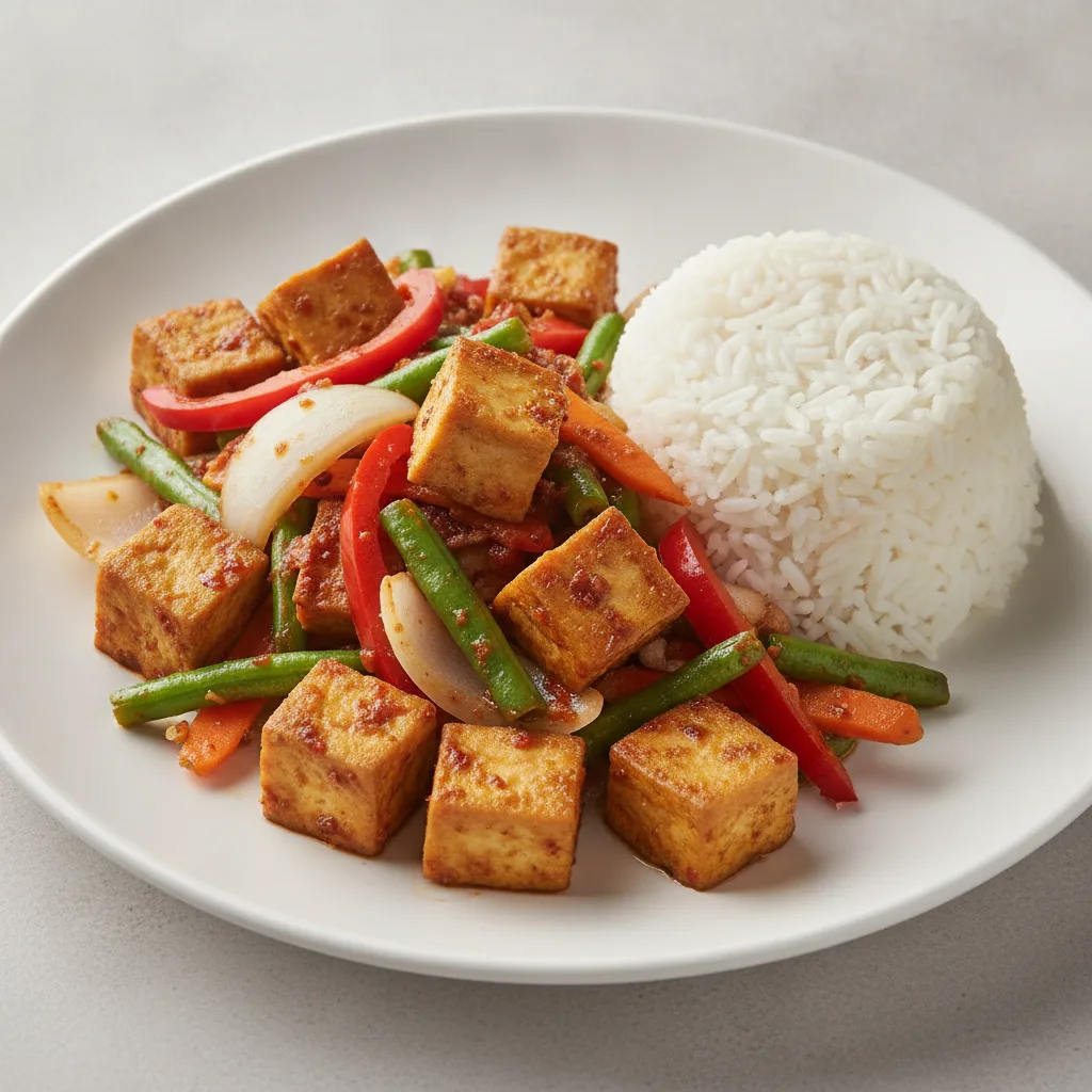Spicy Basil Entree with Tofu Spicy Basil Entree with Tofu