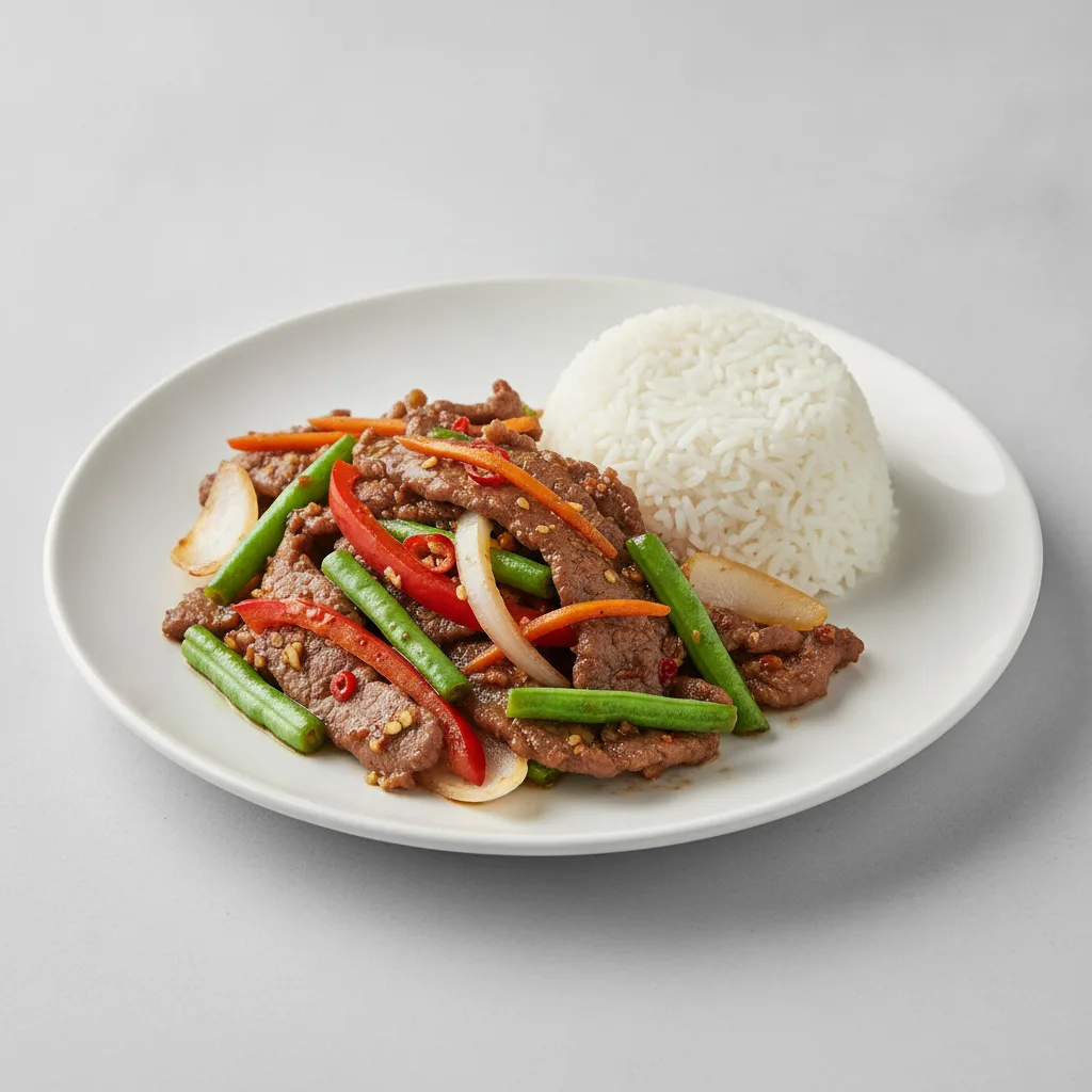 Spicy Basil Entree with Beef Spicy Basil Entree with Beef