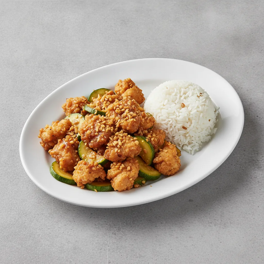 Garlic Lover's Entree with Crispy Chicken Garlic Lover's Entree with Crispy Chicken