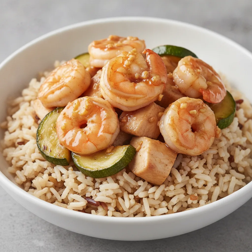 Garlic Lover's Entree with Chicken & Shrimp Garlic Lover's Entree with Chicken & Shrimp