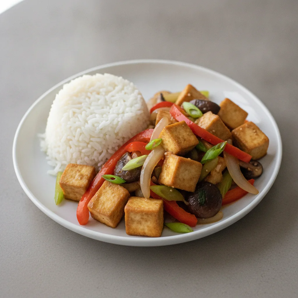 Zesty Ginger Entree with Tofu Zesty Ginger Entree with Tofu