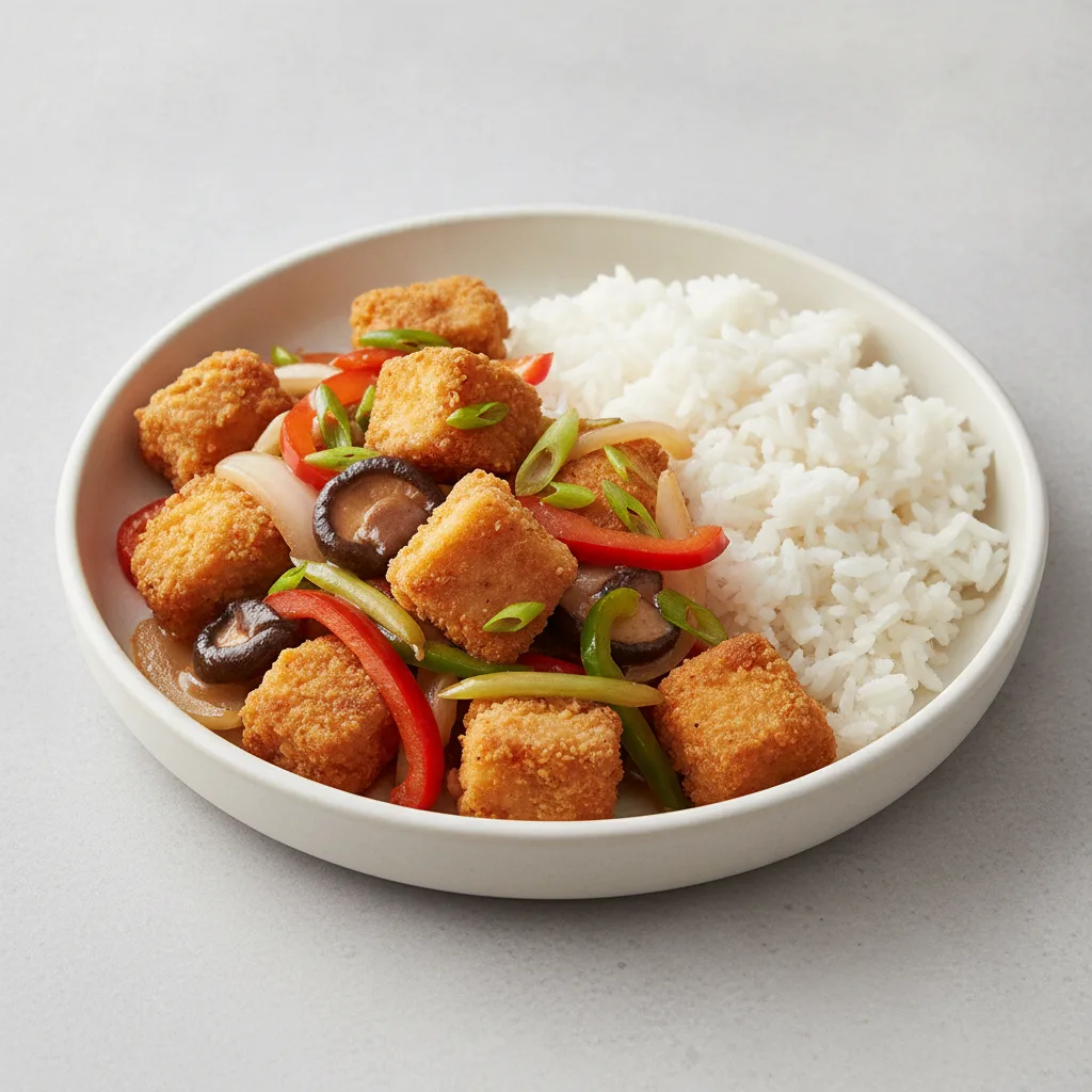 Zesty Ginger Entree with Crispy Chicken Zesty Ginger Entree with Crispy Chicken