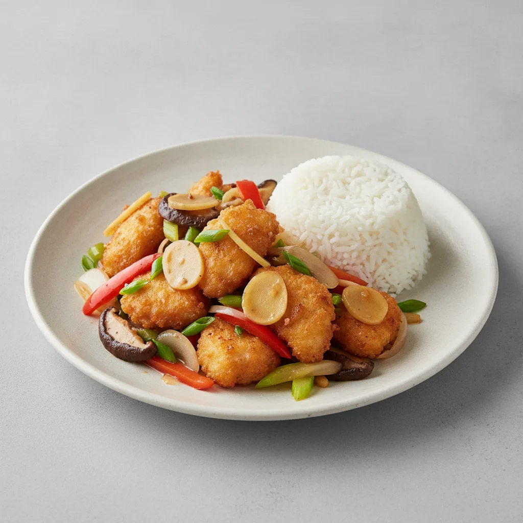 Zesty Ginger Entree with Crispy Fish Zesty Ginger Entree with Crispy Fish