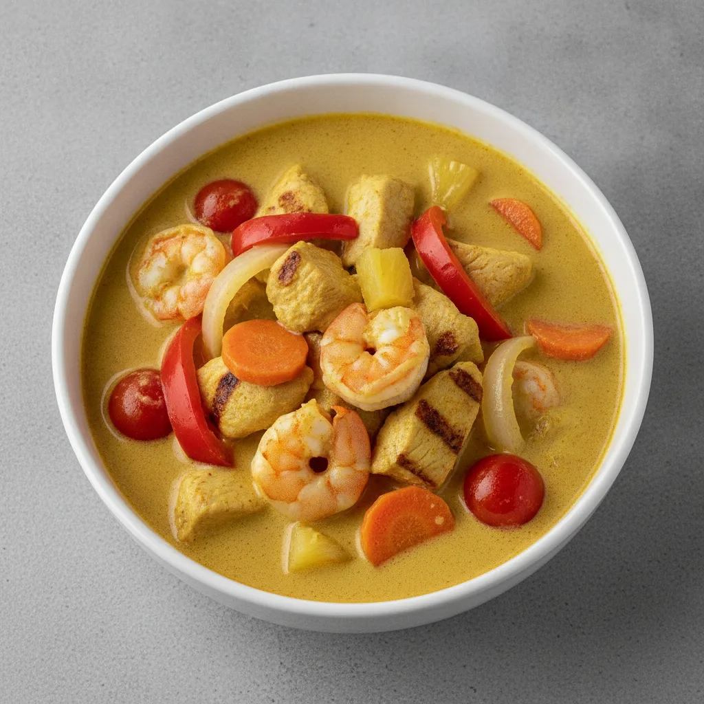 Yellow Curry (Gluten-Free) with Chicken & Shrimp Yellow Curry (Gluten-Free) with Chicken & Shrimp