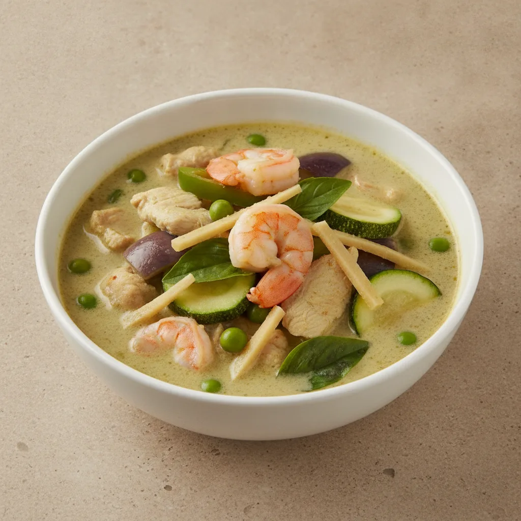 Green Curry with Chicken & Shrimp Green Curry with Chicken & Shrimp
