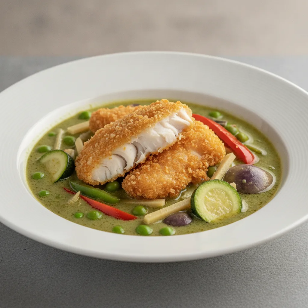 Green Curry with Crispy Fish Green Curry with Crispy Fish