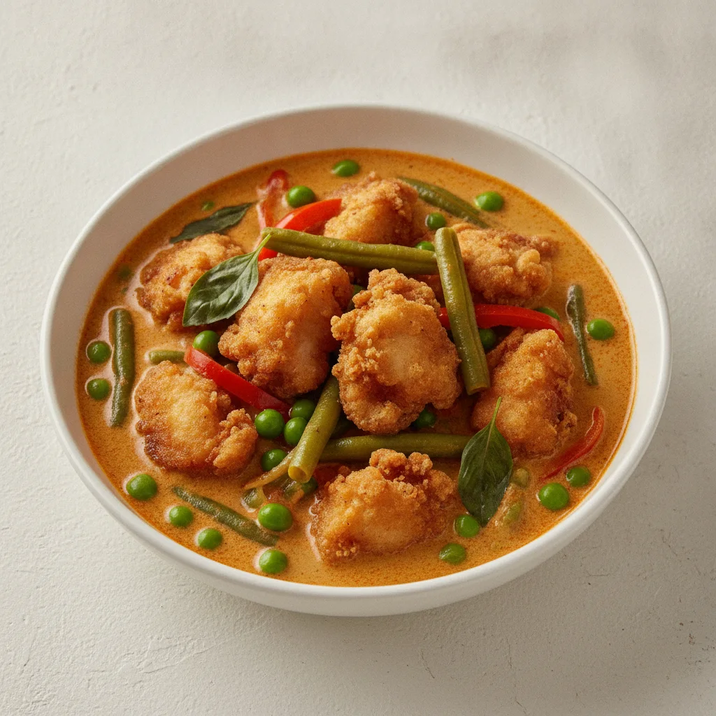 Panang Curry with Crispy Chicken Panang Curry with Crispy Chicken