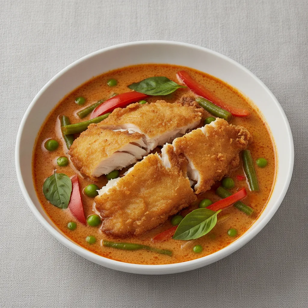 Panang Curry with Crispy Fish Panang Curry with Crispy Fish