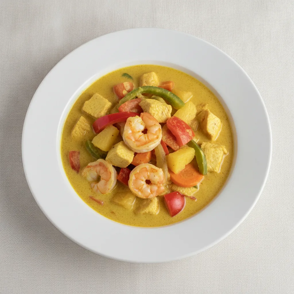 Yellow Curry with Chicken & Shrimp Yellow Curry with Chicken & Shrimp