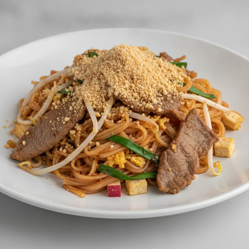 Pad Thai with Beef Pad Thai with Beef