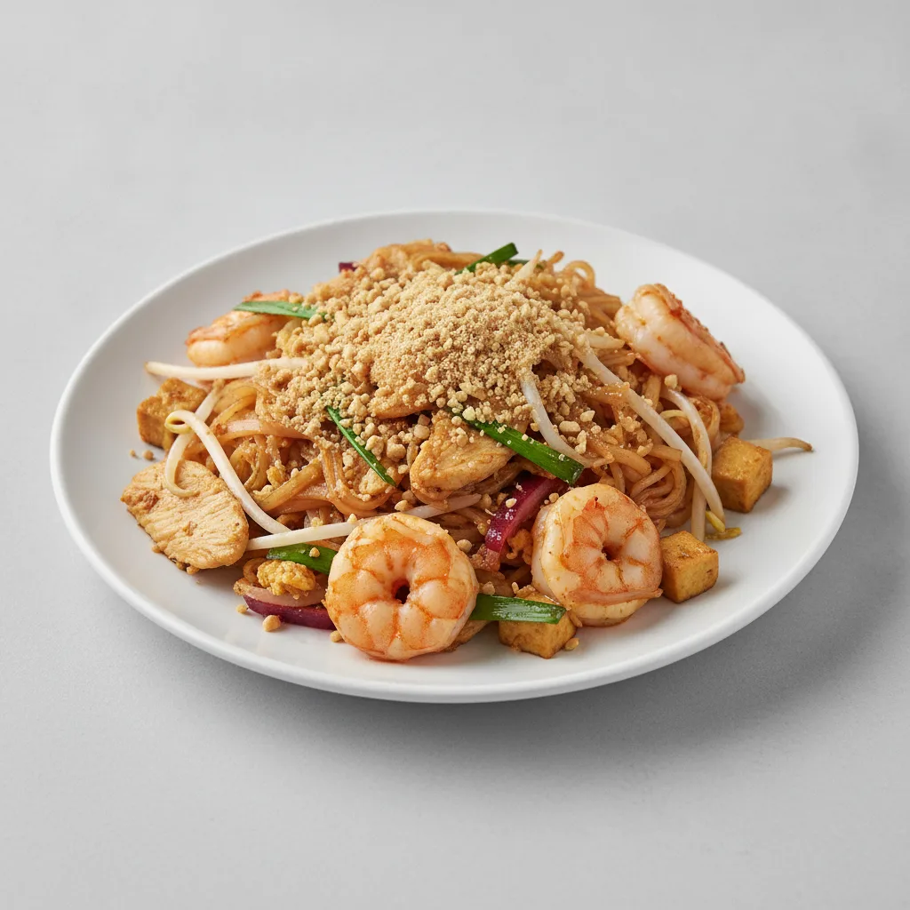 Pad Thai with Chicken & Shrimp Pad Thai with Chicken & Shrimp