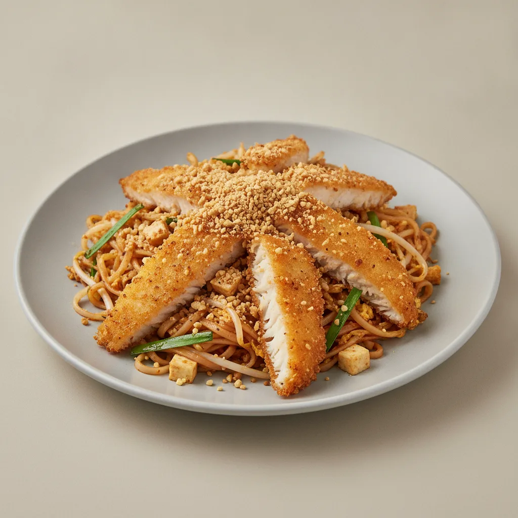 Pad Thai with Crispy Fish Pad Thai with Crispy Fish