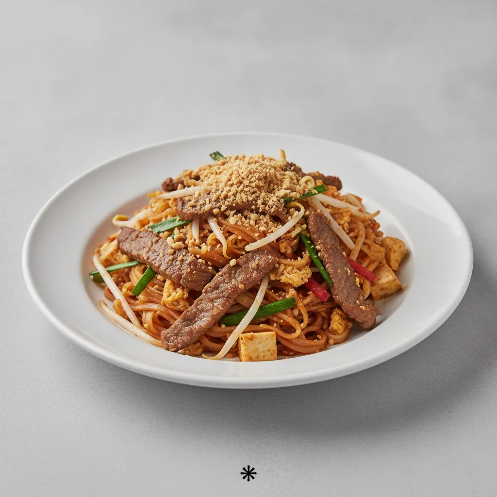 Pad Thai (Gluten-Friendly) with Beef Pad Thai (Gluten-Friendly) with Beef