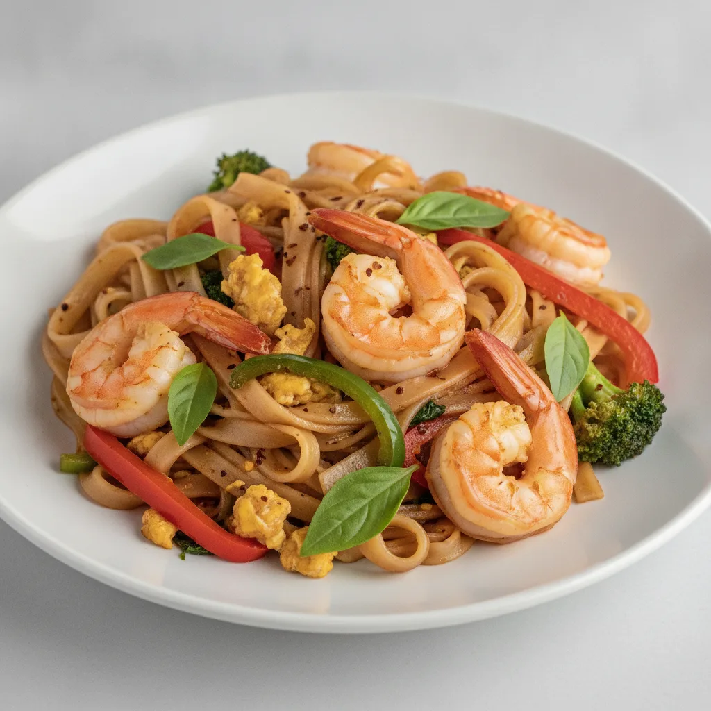 Drunken Noodles with Shrimp Drunken Noodles with Shrimp