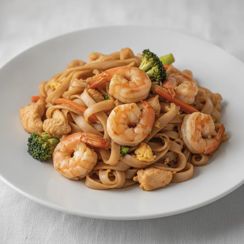 Pad See Ew with Chicken & Shrimp Pad See Ew with Chicken & Shrimp
