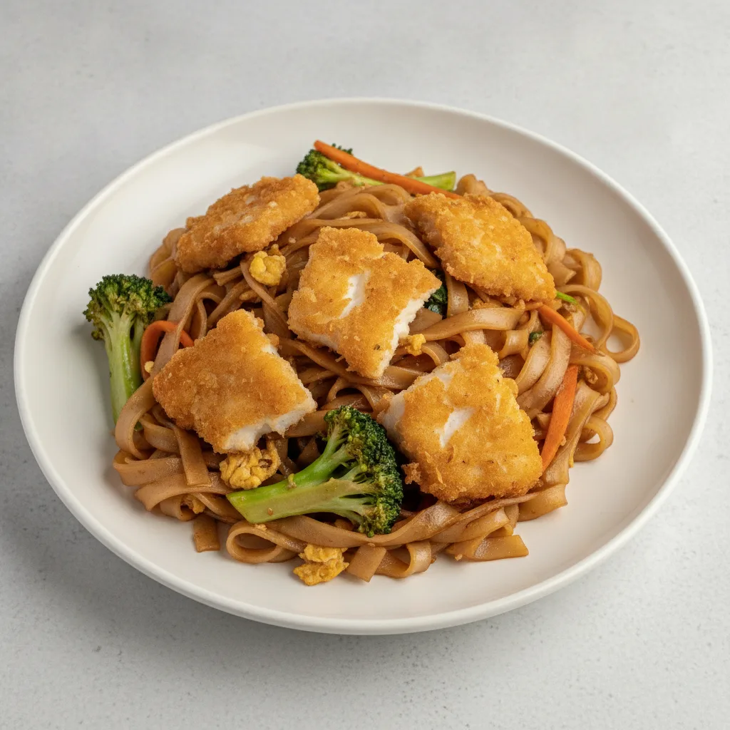Pad See Ew with Crispy Fish Pad See Ew with Crispy Fish