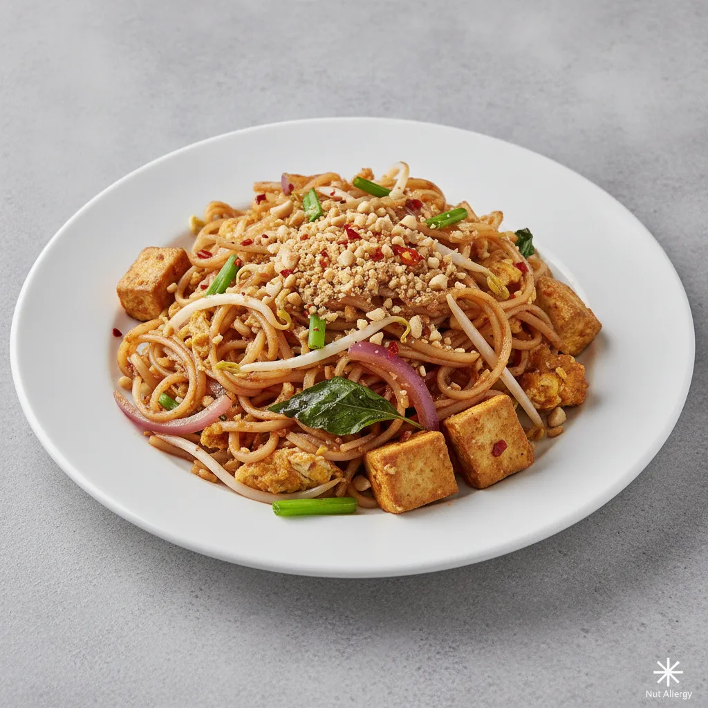 Basil Pad Thai with Tofu Basil Pad Thai with Tofu