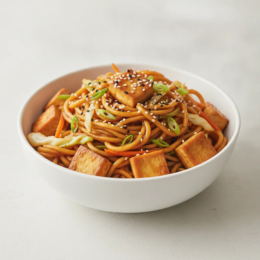 Teriyaki Noodles with Tofu Teriyaki Noodles with Tofu