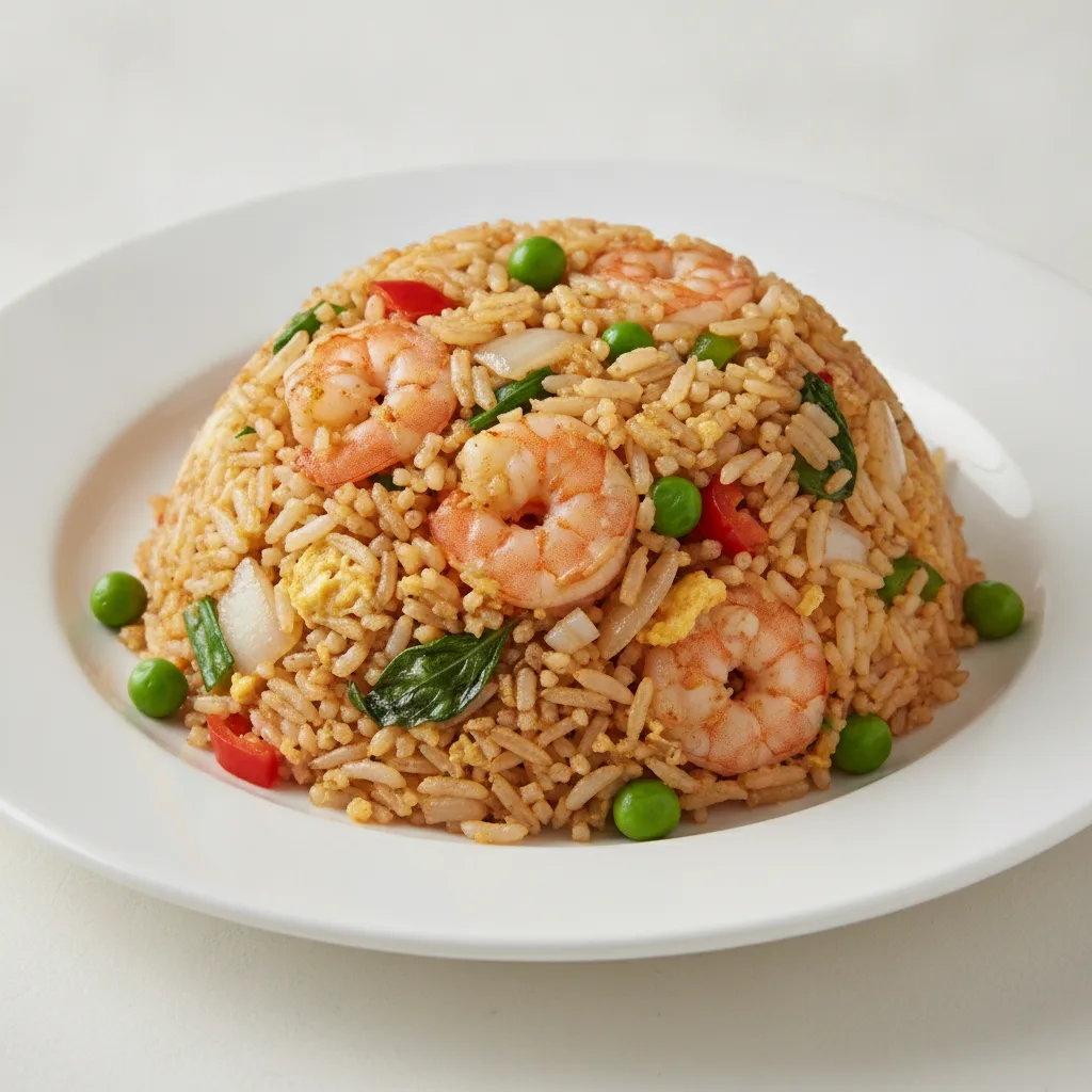 Basil Fried Rice with Shrimp Basil Fried Rice with Shrimp