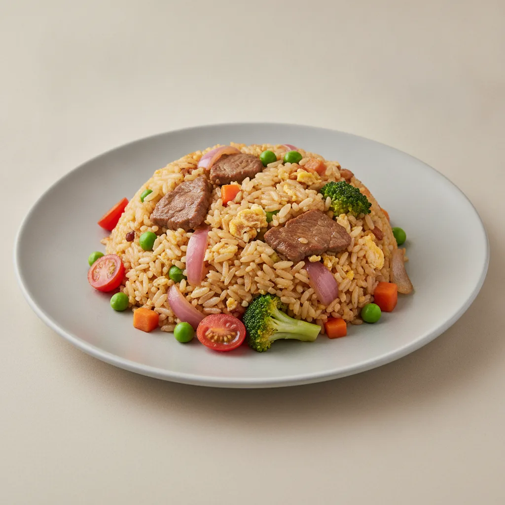 House Fried Rice with Beef House Fried Rice with Beef