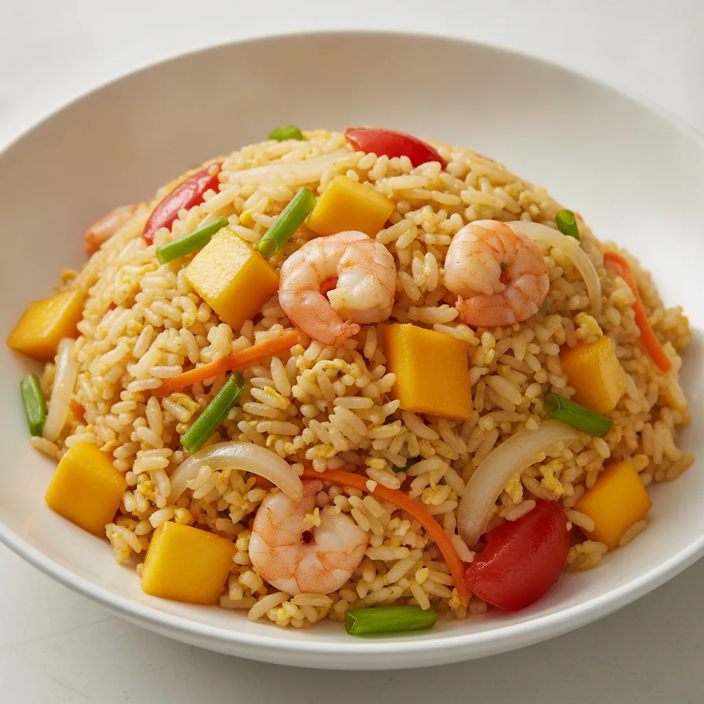 Mango Fried Rice with Shrimp Mango Fried Rice with Shrimp