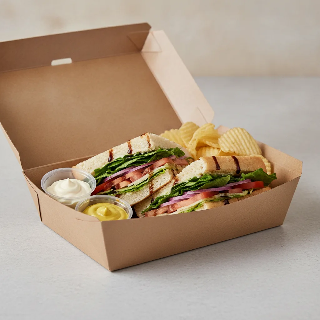 Standard Rookie Box Lunch - Veggie with White Bread and Chips Standard Rookie Box Lunch - Veggie with White Bread and Chips
