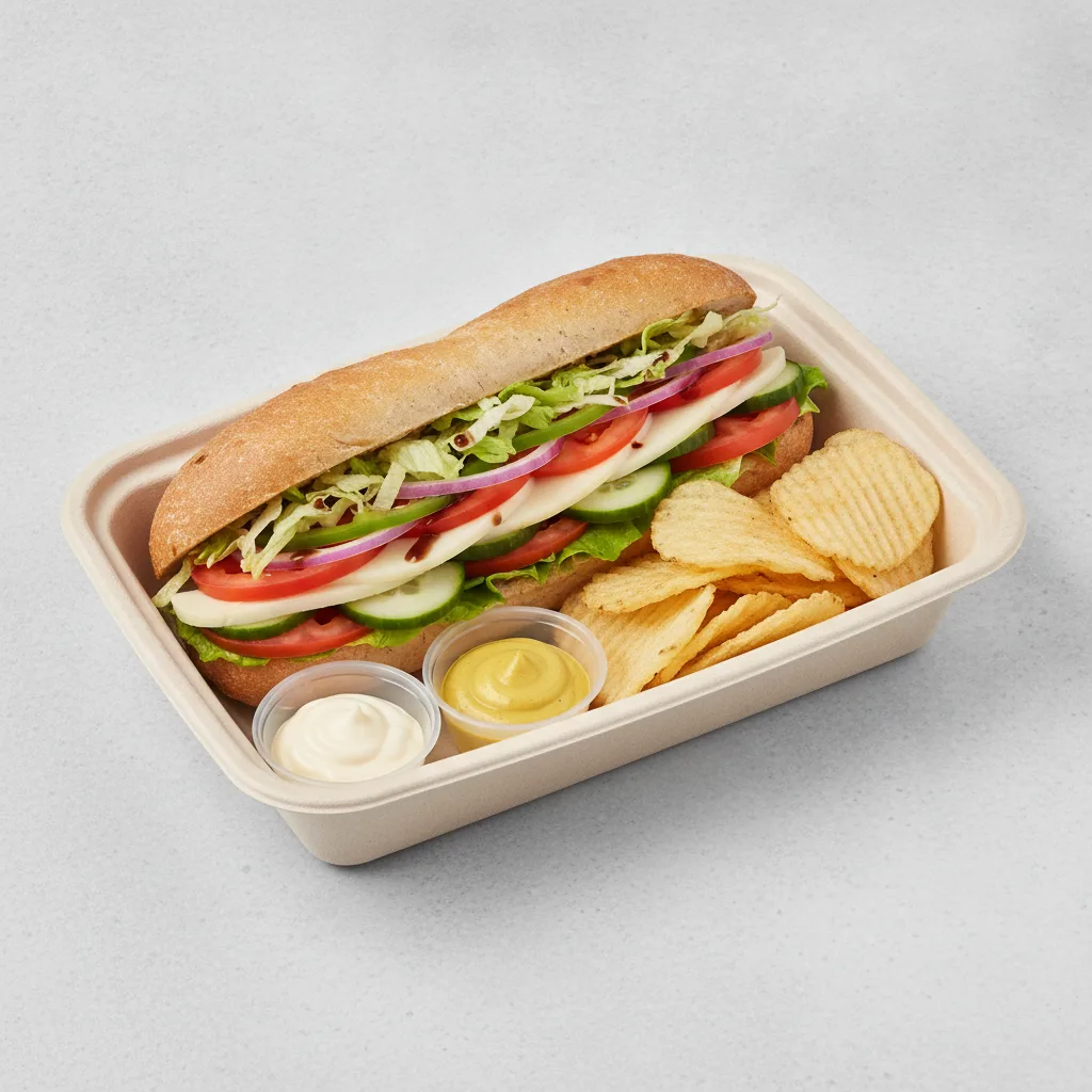 Veggie Rookie Box Lunch - Gluten-Free Bread and Chips Veggie Rookie Box Lunch - Gluten-Free Bread and Chips