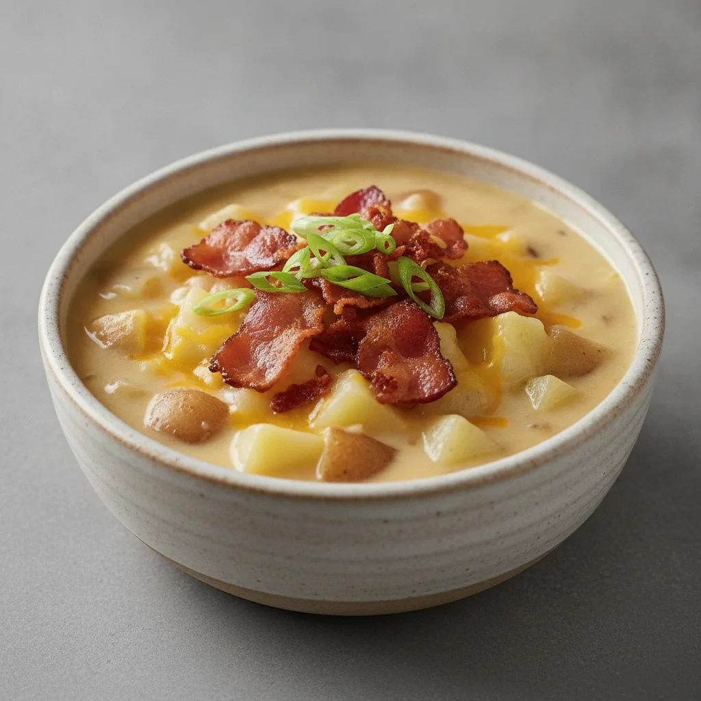Cup of Loaded Potato Soup and Add Bacon and Onion Cup of Loaded Potato Soup and Add Bacon and Onion