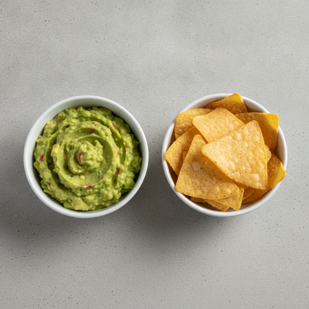 Guacamole and chips