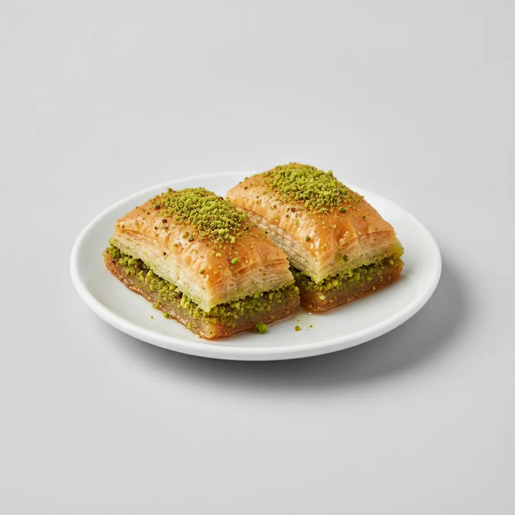 Dessert (Signature Package) — Double Pistachio Baklava Dessert (Signature Package) — Double Pistachio Baklava