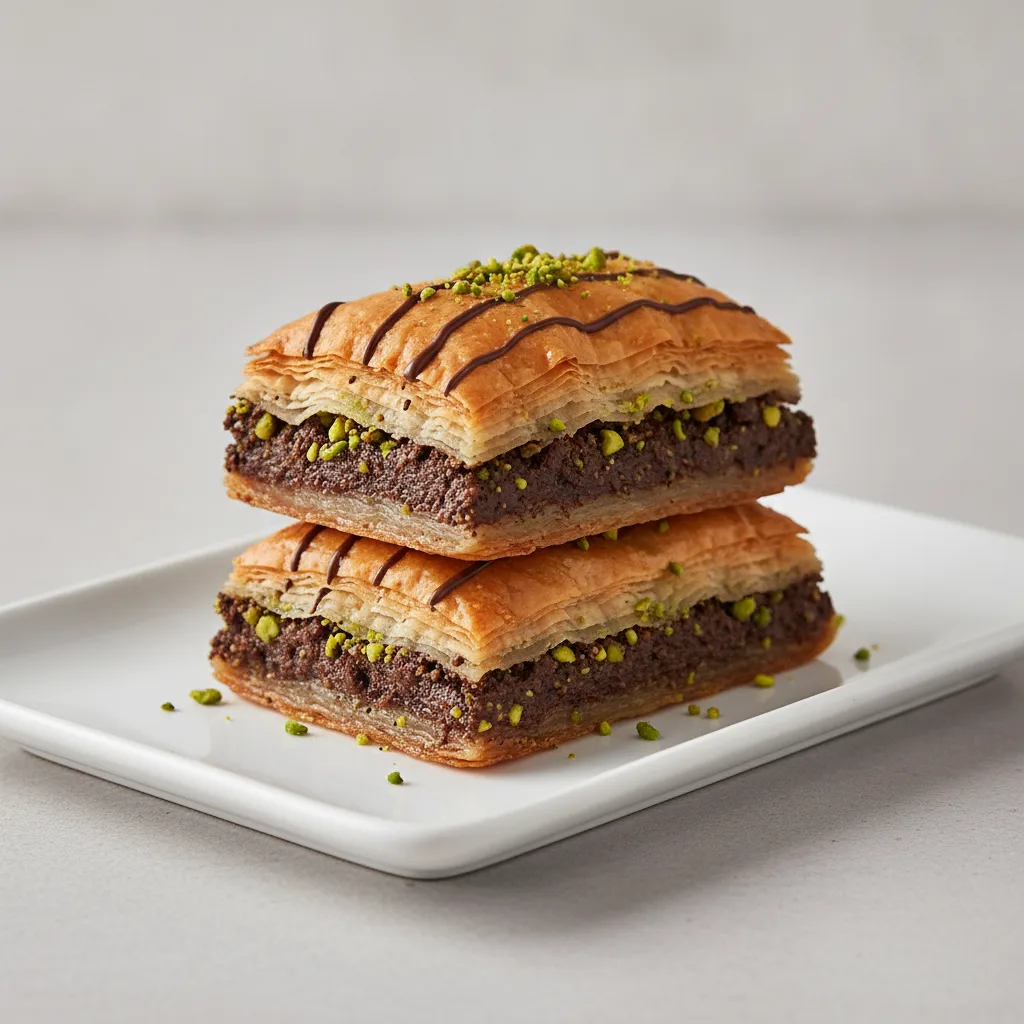 Dessert (Signature Package) — Chocolate Pistachio Baklava Dessert (Signature Package) — Chocolate Pistachio Baklava