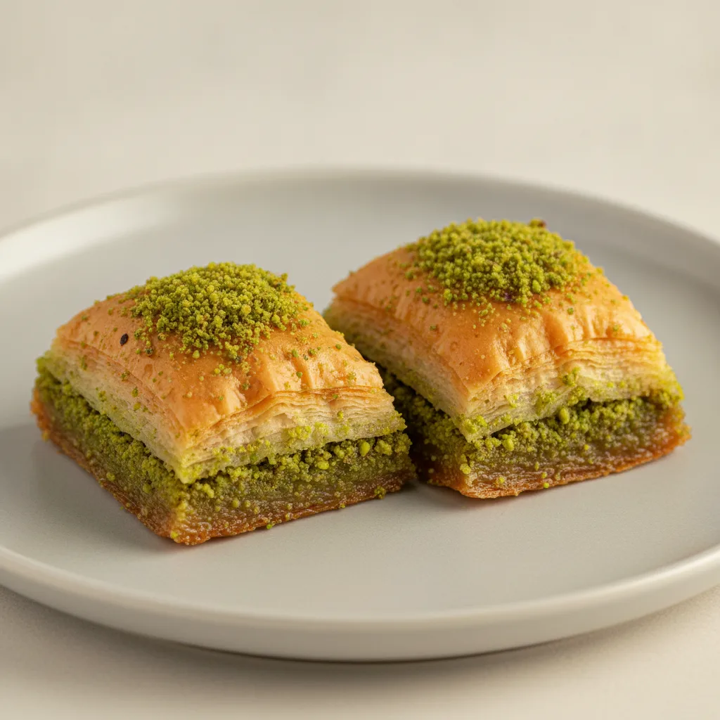 Double Pistachio Baklava Double Pistachio Baklava