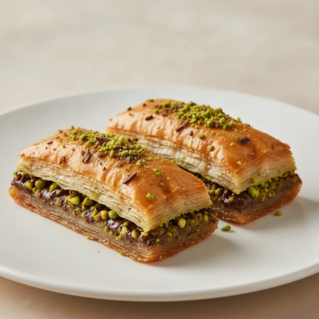 Chocolate Pistachio Baklava Chocolate Pistachio Baklava