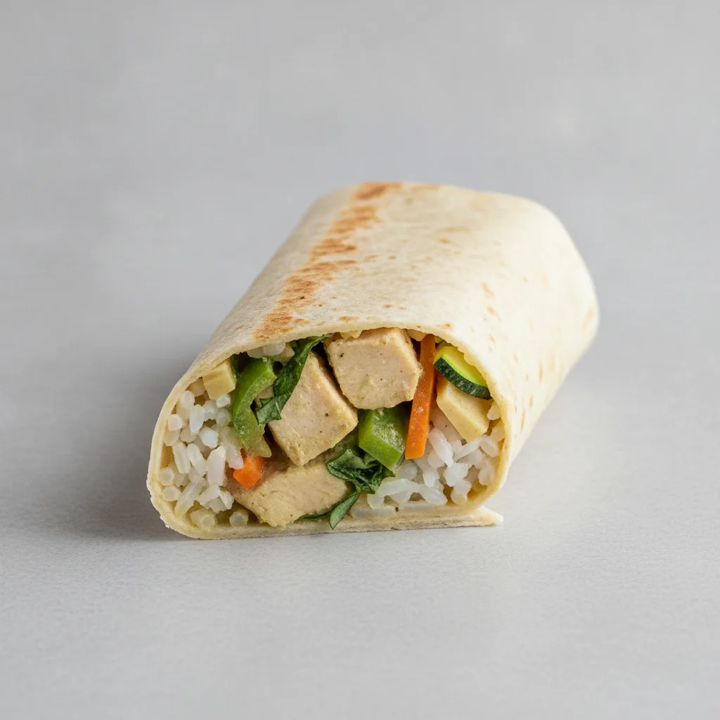 Chicken Green Curry Wrap Chicken Green Curry Wrap