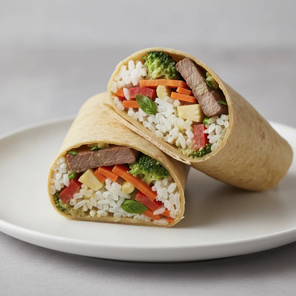 Beef Green Curry Wrap Beef Green Curry Wrap