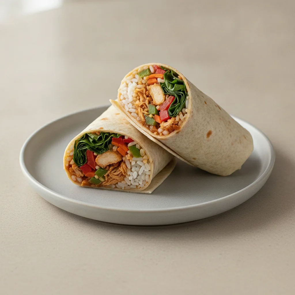 Spicy Basil Wrap with Chicken Spicy Basil Wrap with Chicken