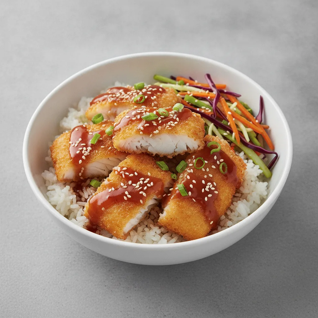 Teriyaki Entree with Crispy Fish Teriyaki Entree with Crispy Fish
