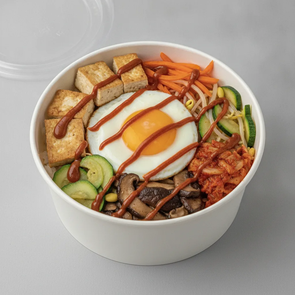 Korean Bibimbap with Tofu Korean Bibimbap with Tofu