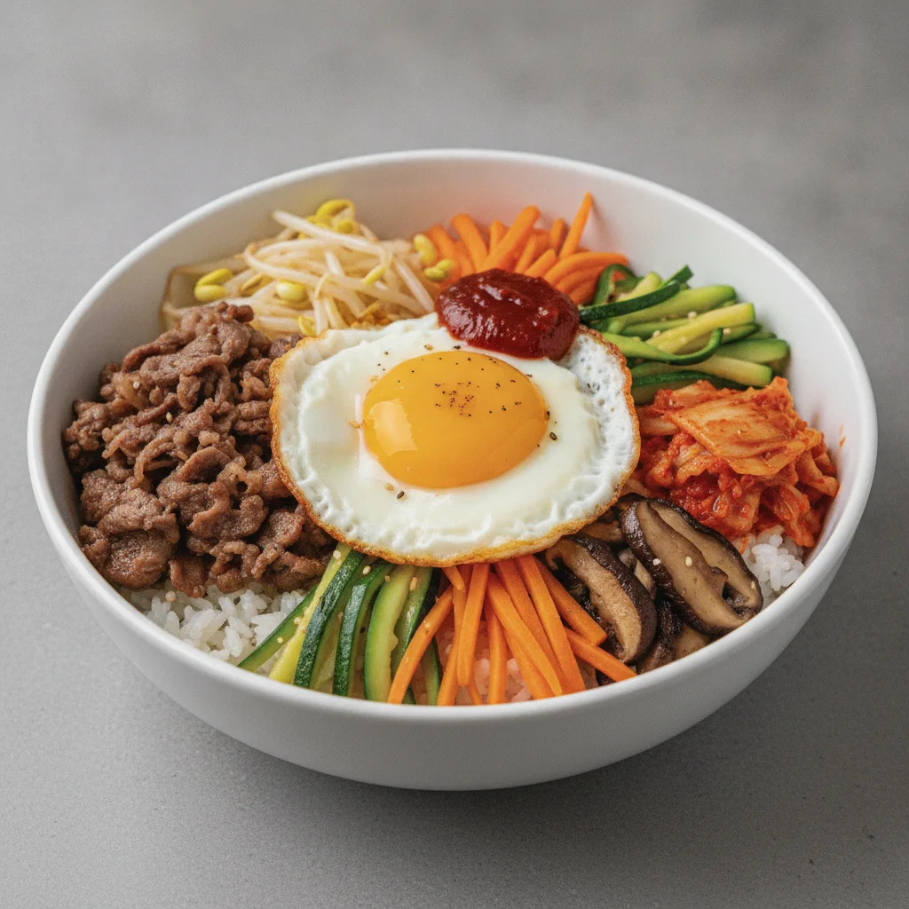 Korean Bibimbap with Beef Korean Bibimbap with Beef