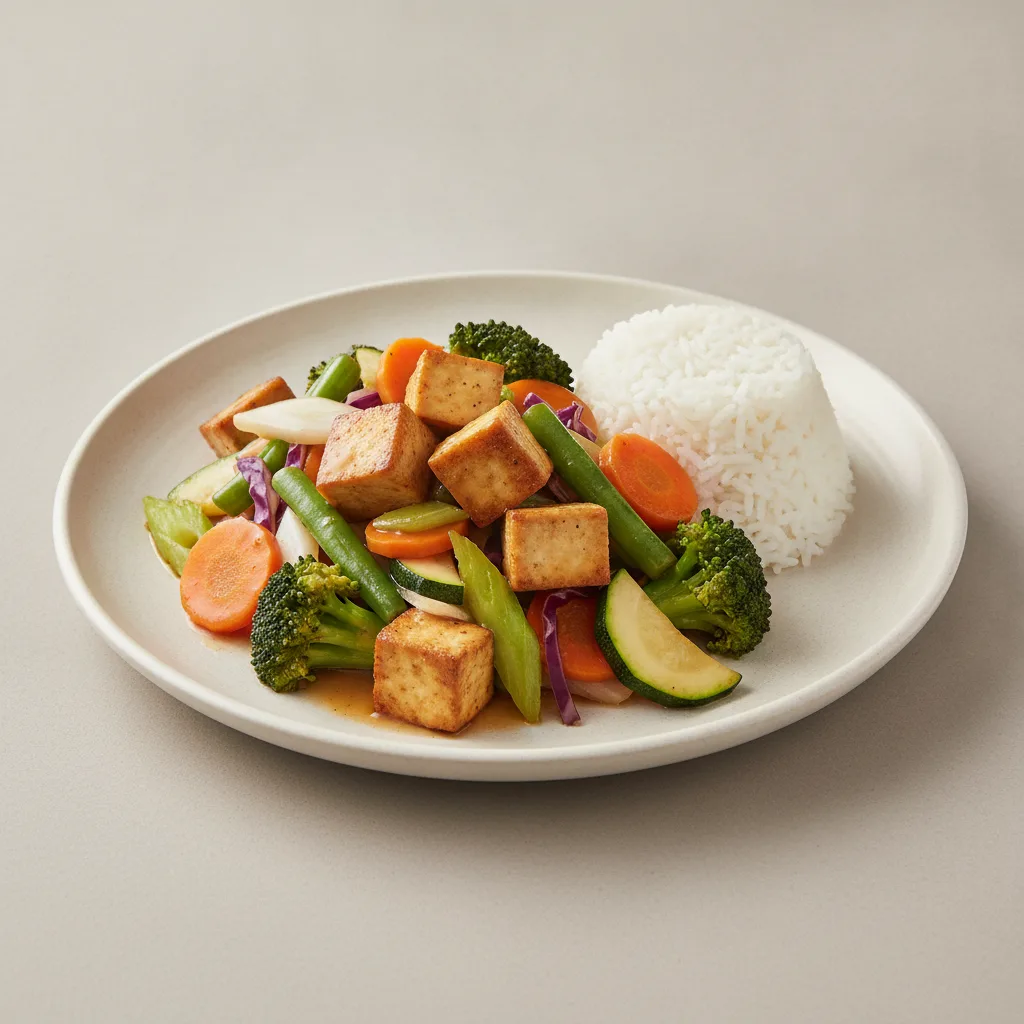 Mixed Vegetable Entree with Tofu Mixed Vegetable Entree with Tofu