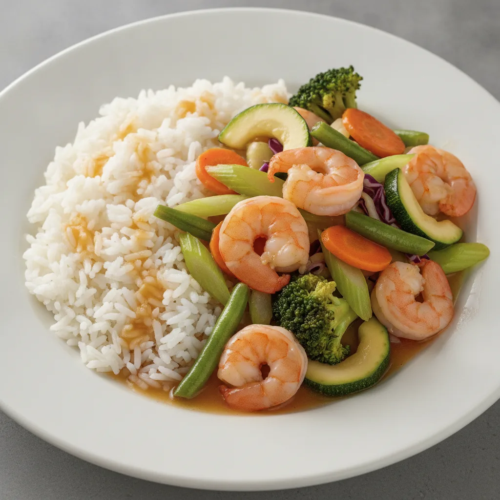 Mixed Vegetable Entree with Shrimp Mixed Vegetable Entree with Shrimp