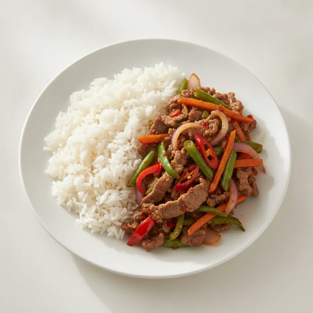 Spicy Basil Entree with Beef Spicy Basil Entree with Beef