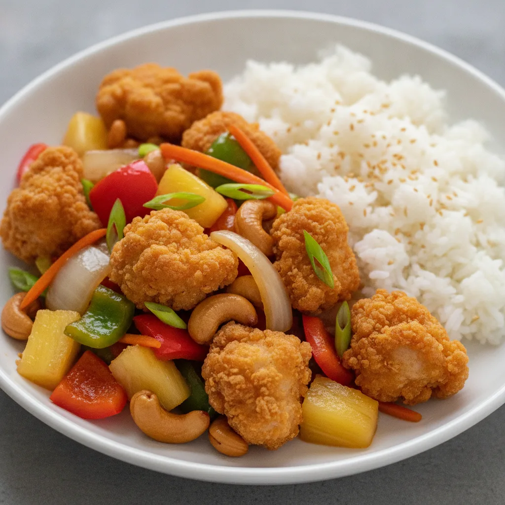 Cashew Entree with Crispy Chicken Cashew Entree with Crispy Chicken
