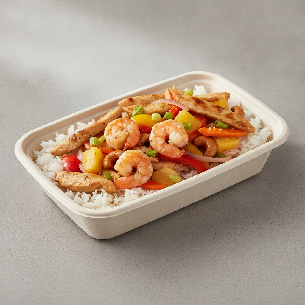 Cashew Entree with Chicken & Shrimp Cashew Entree with Chicken & Shrimp