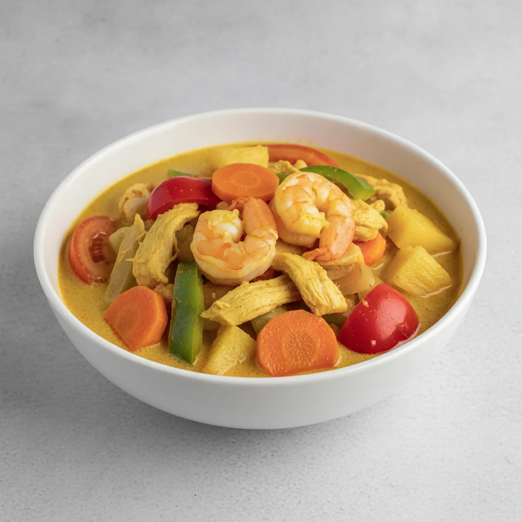 Yellow Curry (Gluten-Free) with Chicken & Shrimp Yellow Curry (Gluten-Free) with Chicken & Shrimp