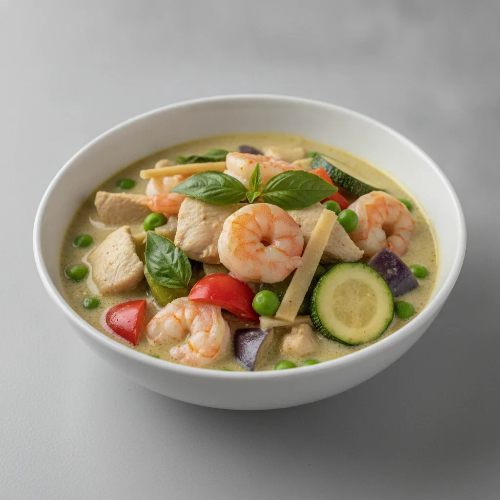 Green Curry with Chicken & Shrimp Green Curry with Chicken & Shrimp