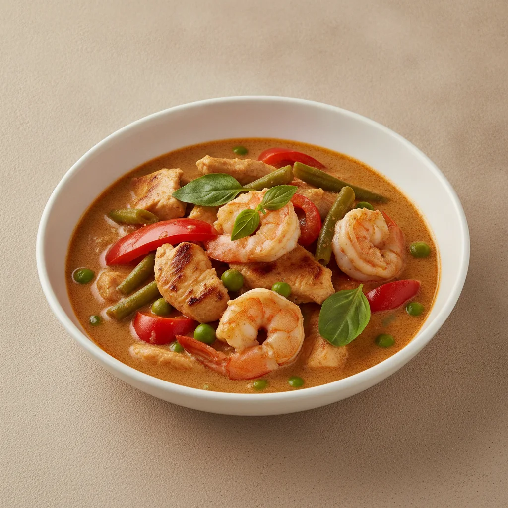 Panang Curry with Chicken & Shrimp Panang Curry with Chicken & Shrimp