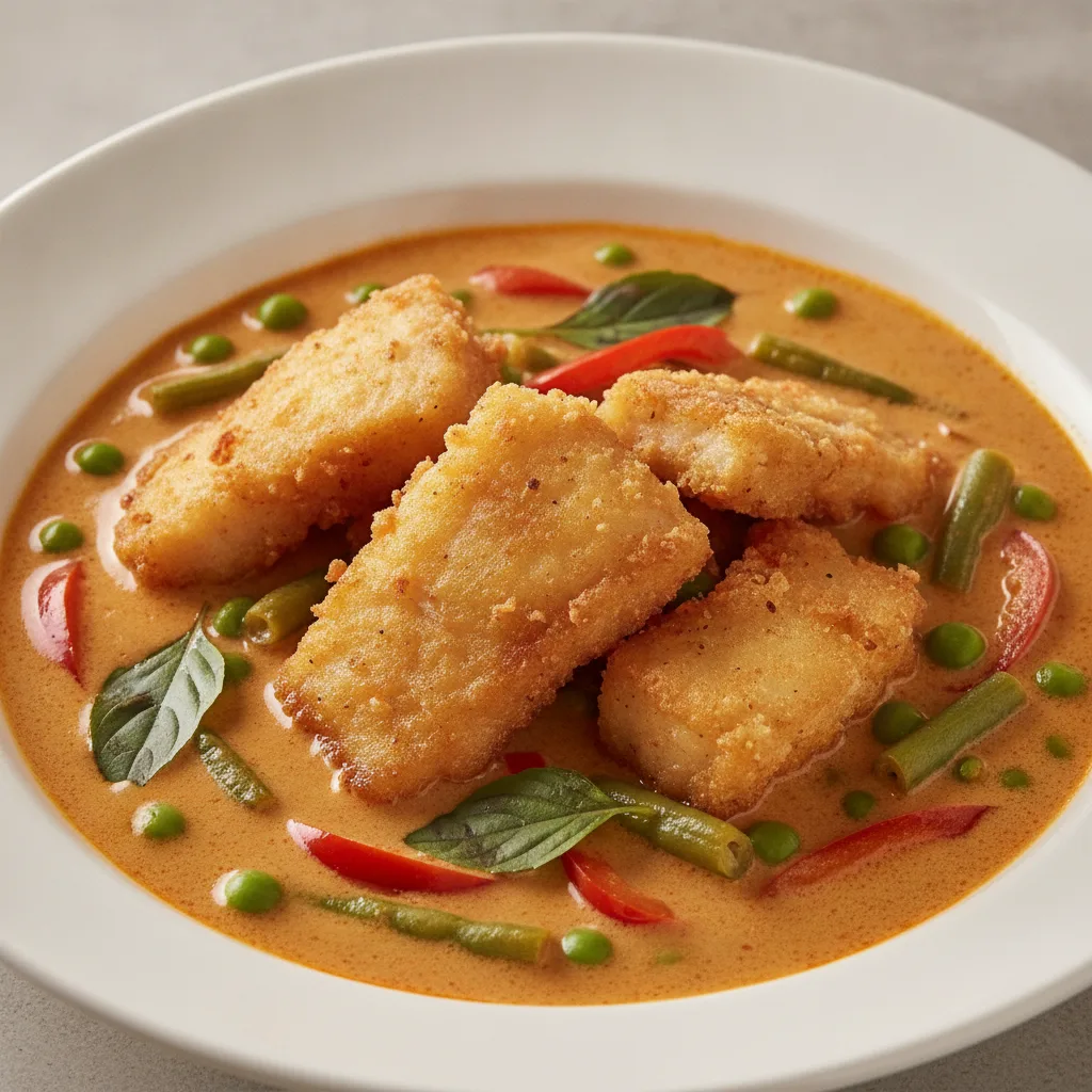 Panang Curry with Crispy Fish Panang Curry with Crispy Fish