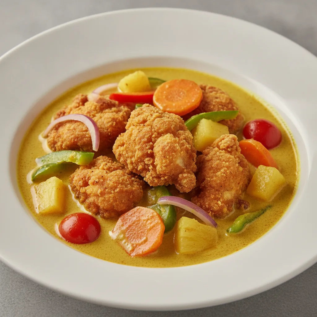 Yellow Curry with Crispy Chicken Yellow Curry with Crispy Chicken